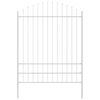 vidaXL Gartenzaun WOERDEN 7 stk. 170 x 225 cm Wei&szlig;