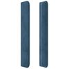 vidaXL LED Kopfteil Dunkelblau 103x16x118/128 cm Samt