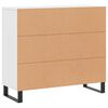 vidaXL Sideboard Wei&szlig; 90x34x80 cm Holzwerkstoff