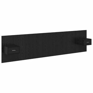 vidaXL Kopfteil mit Schrank 3 stk. Schwarz Eichen-Optik Holzwerkstoff