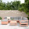 vidaXL 8-tlg. Garten-Sofagarnitur Massivholz Douglasie