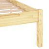 vidaXL Massivholzbett 135x190 cm