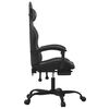vidaXL Gaming-Stuhl mit Fu&szlig;st&uuml;tze Schwarz Kunstleder