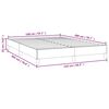 vidaXL Bettgestell ohne Matratze Schwarz 140x200 cm Stoff