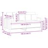 vidaXL 2-Sitzer-Sofa Braun 140 cm Stoff