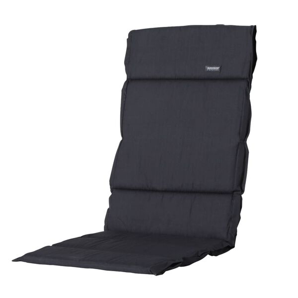 Madison Stuhlauflage Basic Textil 125x50 cm Schwarz