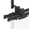 vidaXL Schiebet&uuml;rbeschlag-Set 200 cm Stahl Schwarz