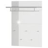 Germania Garderobenpaneel GW-Rimini 75x30x101 cm Graphit und Wei&szlig;