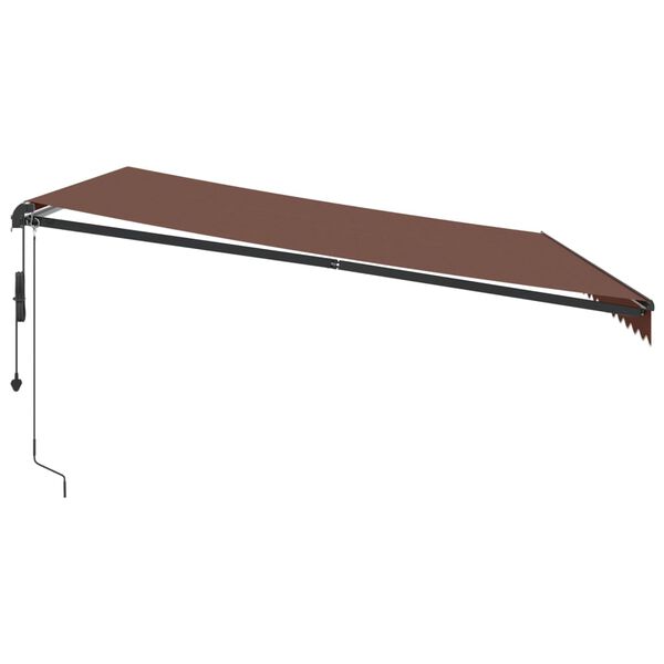 vidaXL Markise Automatisch Braun 450x350 cm