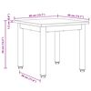 vidaXL Couchtisch Schwarz Eichen-Optik 40 x 40 x 36 cm Holzwerkstoff