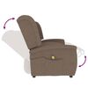 vidaXL 2-Sitzer Massagesessel Taupe Stoff