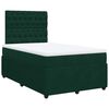 vidaXL Boxspringbett mit Matratze Dunkelgr&uuml;n 120x190 cm Samt