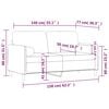 vidaXL 2-Sitzer-Sofa mit Zierkissen Rosa 140 cm Samt