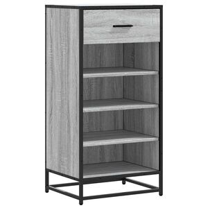 vidaXL Schuhregal Grau Sonoma 48x38x97,5 cm Holzwerkstoff