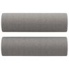 vidaXL 2-Sitzer-Sofa mit Kissen Hellgrau 140 cm Stoff