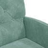 vidaXL Esszimmerst&uuml;hle mit Rollen 2 pcs Meergr&uuml;n 58 x 67 x 97 cm Samt