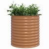 vidaXL Hochbeet Braun 80 x 80 x 81 cm Stahl