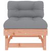 vidaXL Mittelsofas mit Kissen 2 Stk. Massivholz Douglasie