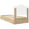 vidaXL Aufbewahrungsbett Sonoma-Eiche 90 x 200 cm Holzwerkstoff