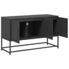 vidaXL TV-Schrank Schwarz 100,5x39x60,5 cm Stahl