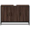 vidaXL Waschbeckenunterschrank Braun Eichen-Optik 90x33x60 cm
