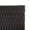 vidaXL Paravent 5-tlg. Schwarz Poly Rattan