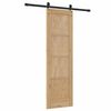 vidaXL Schiebet&uuml;r ORKDAL Braun 61 x 198,5 cm Massives Kiefernholz