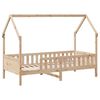 vidaXL Kinderbett Hausbett 80x200 cm Massivholz Kiefer