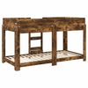 vidaXL Etagenbett f&uuml;r Kinder Ger&auml;ucherte Eiche 90 x 200 cm