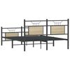 vidaXL Bettgestell ohne Matratze Sonoma-Eiche 140x190 cm Holzwerkstoff