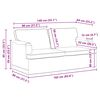 vidaXL Sofa 2 pcs Schwarz
