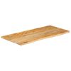 vidaXL Tischplatte mit Baumkante 100x60x3,8 cm Massivholz Mango