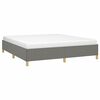 vidaXL Boxspringbettgestell Dunkelgrau 180x200 cm Stoff