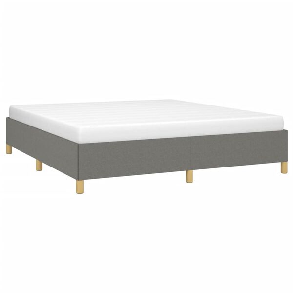 vidaXL Boxspringbettgestell Dunkelgrau 180x200 cm Stoff