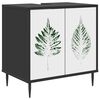 vidaXL Badezimmerschrank HANAU Schwarz Eichen-Optik 60 x 40 x 61 cm