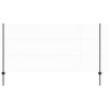 vidaXL Zaun mit Pfosten Grau 1,2 x 100 m Stahl und PVC