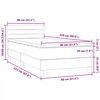 vidaXL Boxspringbett mit Matratze Dunkelgr&uuml;n 80x220 cm Samt