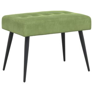 vidaXL Bank mit Knopfheftung Hellgr&uuml;n 60 x 40 x 45 cm Samt