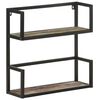 vidaXL Wandregal 60x20x60 cm Altholz Massiv