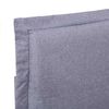 vidaXL Bettgestell ohne Matratze Hellgrau Stoff 135x190 cm