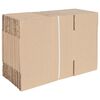 vidaXL Faltbox mit Speicher 50 pcs Natur 24 x 13 x 13 cm Karton
