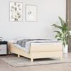 vidaXL Boxspringbettgestell Creme 100x200 cm Stoff
