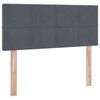 vidaXL Bett mit Stauraum und LED mit LED Dunkelgrau 120 x 200 cm Samt