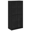 vidaXL Highboard Schwarz Eichen-Optik 68 x 37 x 142 cm Holzwerkstoff