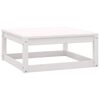 vidaXL 4-tlg. Garten-Lounge-Set Wei&szlig; Massivholz Kiefer