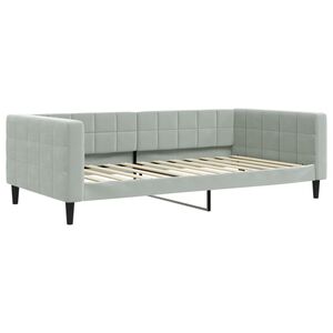 vidaXL Tagesbett Hellgrau 100x200 cm Samt