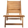 vidaXL Sonnenliege Massivholz Teak