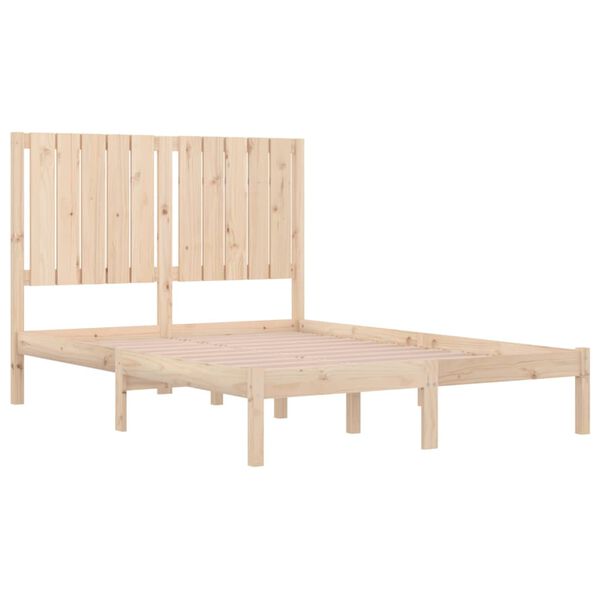 vidaXL Massivholzbett 120x190 cm