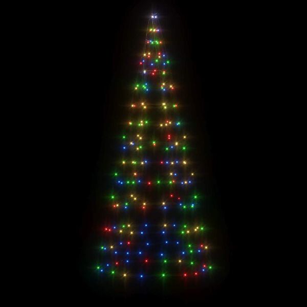 vidaXL LED-Weihnachtsbaum 200 LEDs Mehrfarbig 180 cm