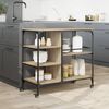 vidaXL K&uuml;chenwagen Sonoma-Eiche 100x45x89,5 cm Holzwerkstoff